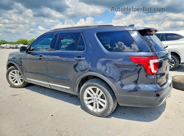 1FM5K7D89HGC29574 2017 FORD EXPLORER Black Tył lewy