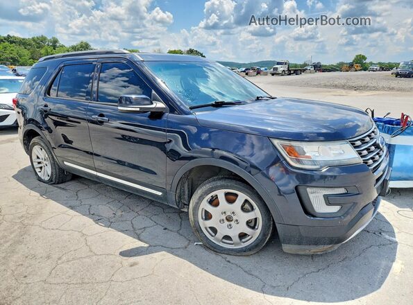 1FM5K7D89HGC29574 2017 FORD EXPLORER Black Przód prawy