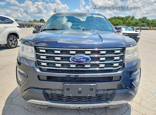 1FM5K7D89HGC29574 2017 FORD EXPLORER Black Widok z przodu