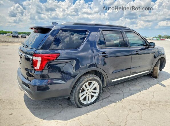 1FM5K7D89HGC29574 2017 FORD EXPLORER Black Tył prawy