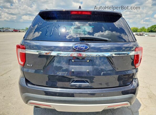 1FM5K7D89HGC29574 2017 FORD EXPLORER Black Widok z tyłu