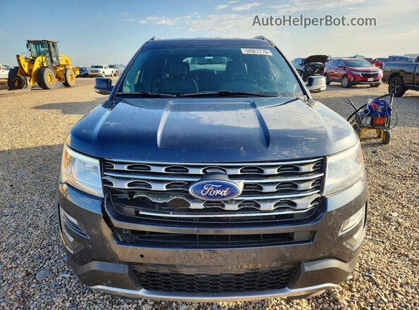 1FM5K7D89HGD86375 2017 FORD EXPLORER Charcoal Widok z przodu