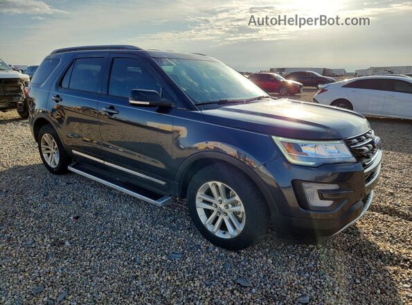 1FM5K7D89HGD86375 2017 FORD EXPLORER Charcoal Przód prawy