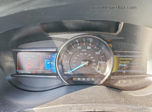 1FM5K7D89HGD86375 2017 FORD EXPLORER Charcoal Widok zestawu wskaźników