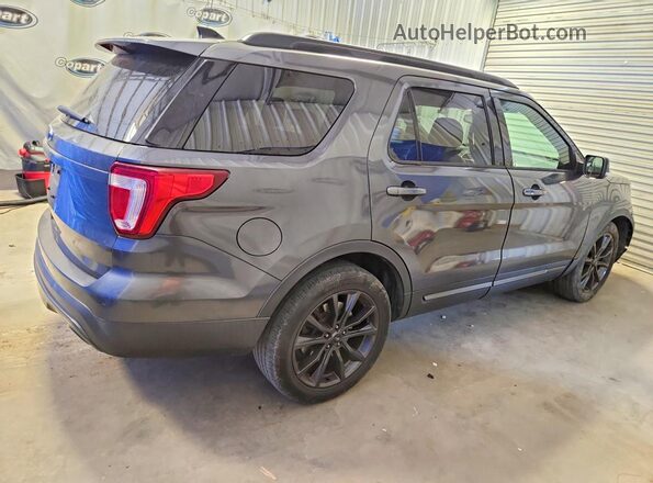 1FM5K7D89HGD96100 2017 FORD EXPLORER Black Trasero derecho