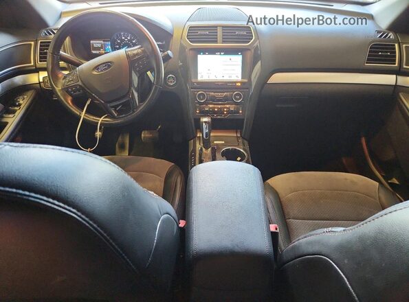 1FM5K7D89HGD96100 2017 FORD EXPLORER Black Vista del salpicadero