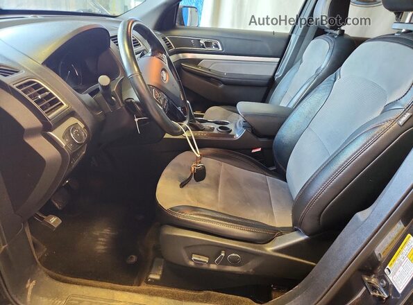 1FM5K7D89HGD96100 2017 FORD EXPLORER Black Vista interior delantera