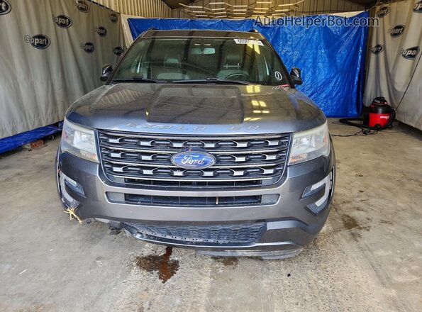 1FM5K7D89HGD96100 2017 FORD EXPLORER Black Vista frontal