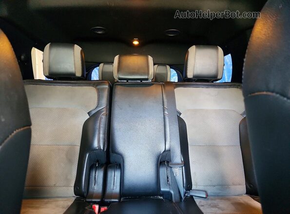 1FM5K7D89HGD96100 2017 FORD EXPLORER Black Vista de los asientos traseros