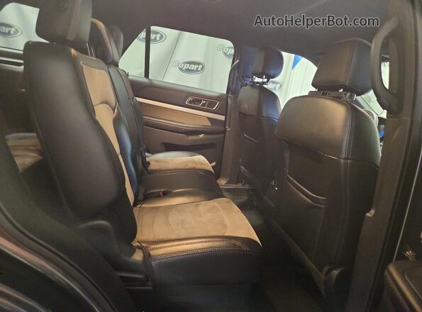 1FM5K7D89HGD96100 2017 FORD EXPLORER Black Vista interior trasera
