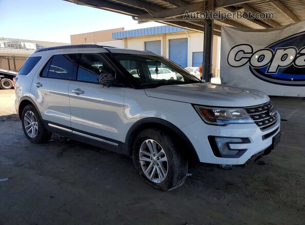 1FM5K7D89HGE42217 2017 FORD EXPLORER White Przód prawy