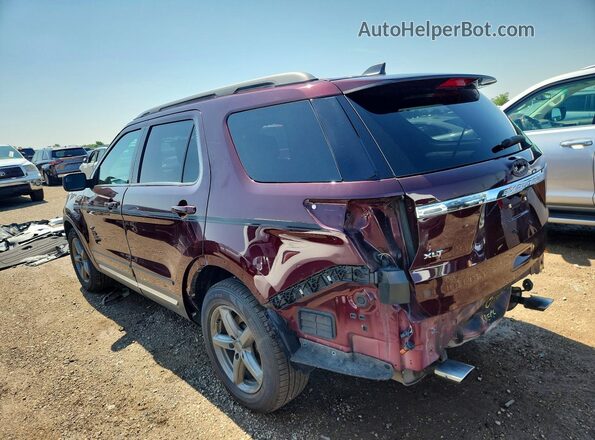 1FM5K7D89JGA40610 2018 FORD EXPLORER Burgundy Tył lewy