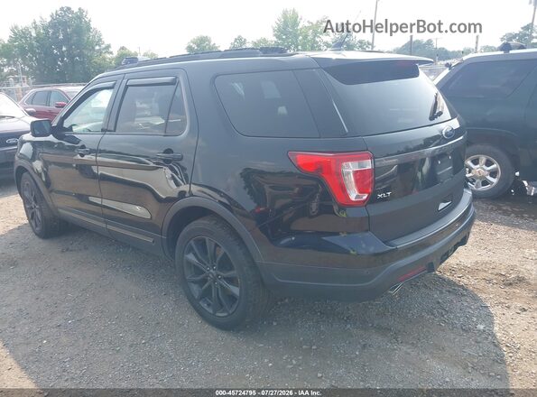 1FM5K7D89JGA54233 2018 FORD EXPLORER Black Задня ліва чверть