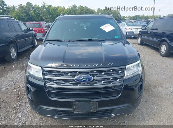 1FM5K7D89JGA54233 2018 FORD EXPLORER Black Вид щитка приладів