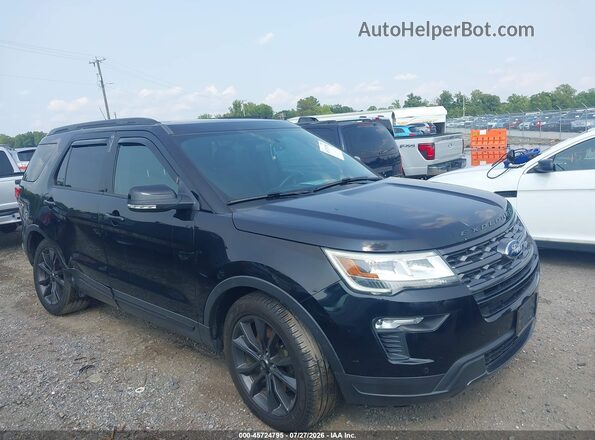 1FM5K7D89JGA54233 2018 FORD EXPLORER Black Вид задньої частини салону