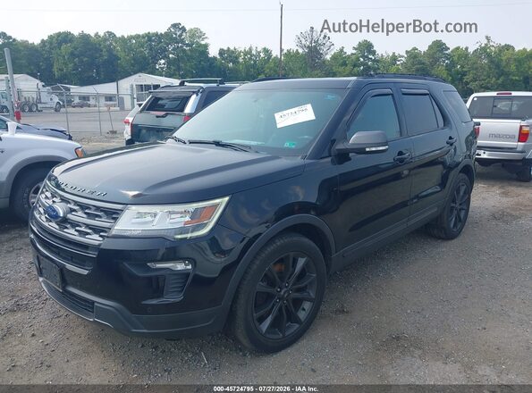 1FM5K7D89JGA54233 2018 FORD EXPLORER Black Передня ліва чверть