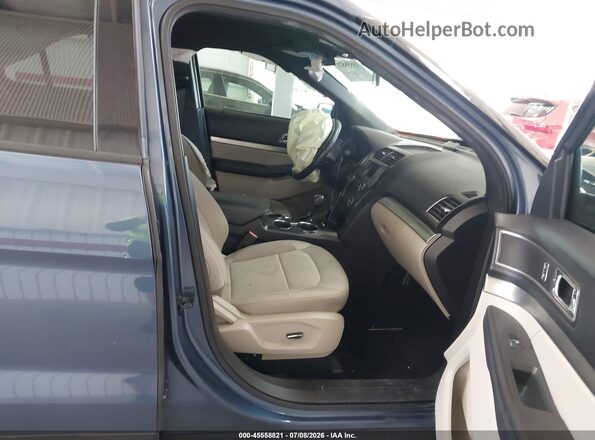 1FM5K7D89JGC64444 2018 FORD EXPLORER Blue Front interior view