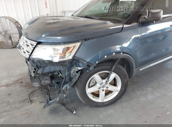 1FM5K7D89JGC64444 2018 FORD EXPLORER Blue Front view