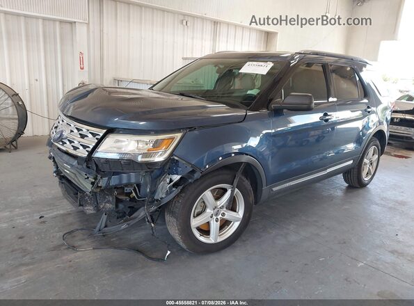 1FM5K7D89JGC64444 2018 FORD EXPLORER Blue Front left