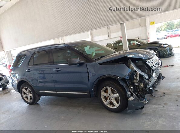 1FM5K7D89JGC64444 2018 FORD EXPLORER Blue 360 interior view