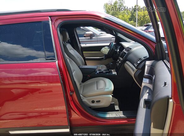 1FM5K7D89KGA04546 2019 FORD EXPLORER Maroon Widok wnętrza z przodu