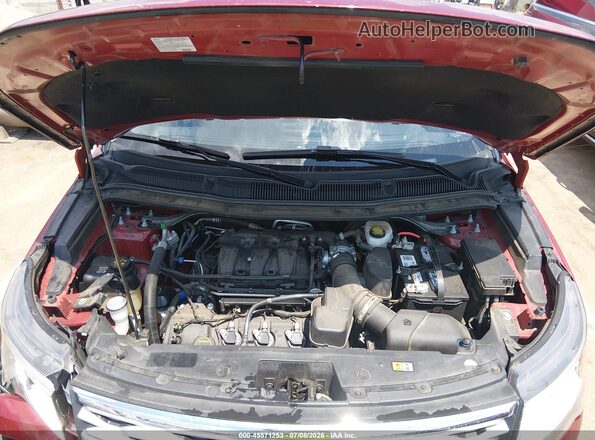1FM5K7D89KGA04546 2019 FORD EXPLORER Maroon Widok z tyłu