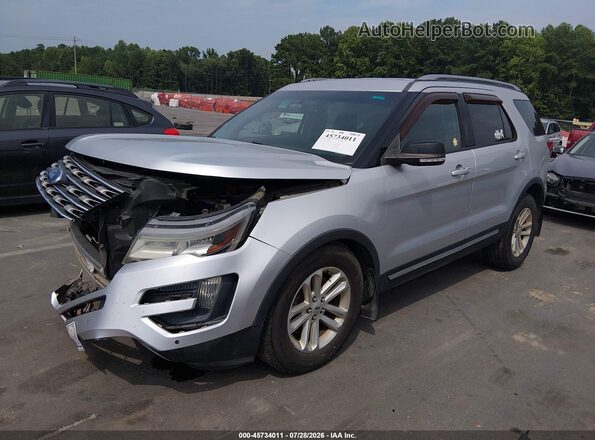 1FM5K7D8XGGA99058 2016 FORD EXPLORER Серебряный Передняя левая четверть