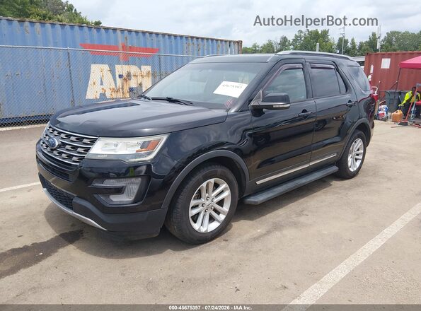 1FM5K7D8XGGC12071 2016 FORD EXPLORER Черный Передняя левая четверть