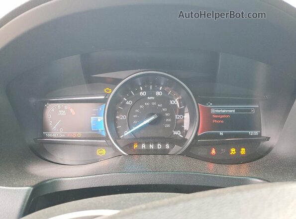 1FM5K7D8XHGA15841 2017 FORD EXPLORER White Widok zestawu wskaźników