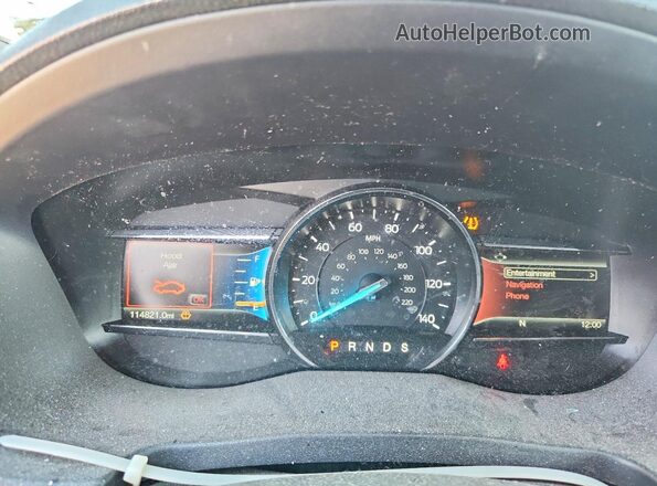 1FM5K7D8XHGC55696 2017 FORD EXPLORER Charcoal Вид щитка приладів