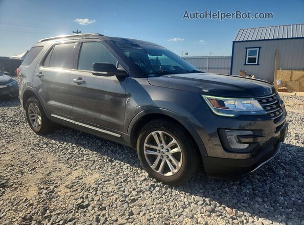 1FM5K7D8XHGC55696 2017 FORD EXPLORER Charcoal Передня права чверть