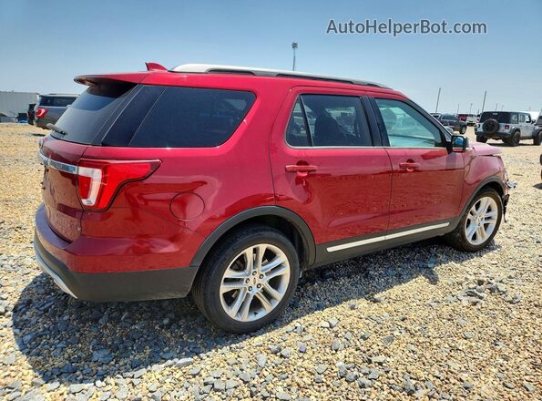 1FM5K7D8XHGE37219 2017 FORD EXPLORER Темно-бордовый Задняя правая четверть