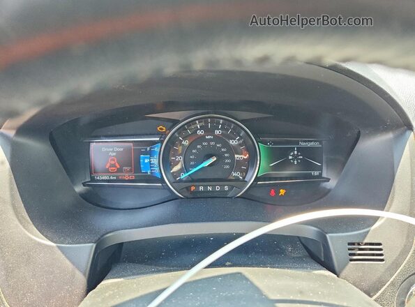 1FM5K7D8XHGE37219 2017 FORD EXPLORER Темно-бордовый Вид щитка приборов