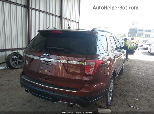 1FM5K7D8XJGA55083 2018 FORD EXPLORER Brown Հետևի աջ