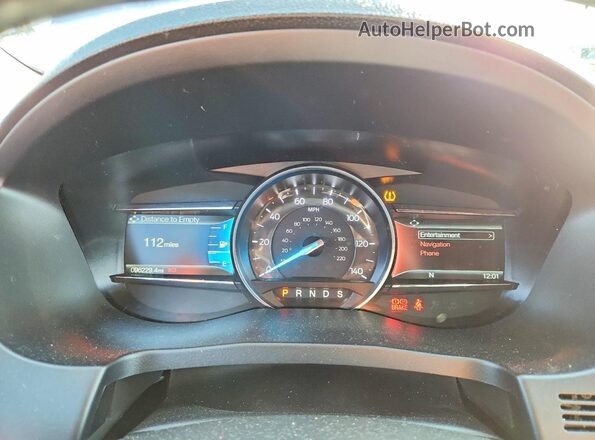 1FM5K7D8XJGA55925 2018 FORD EXPLORER Silver Вид щитка приладів