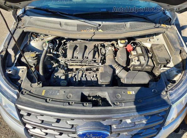 1FM5K7D8XJGA55925 2018 FORD EXPLORER Silver Вид підкапотного простору