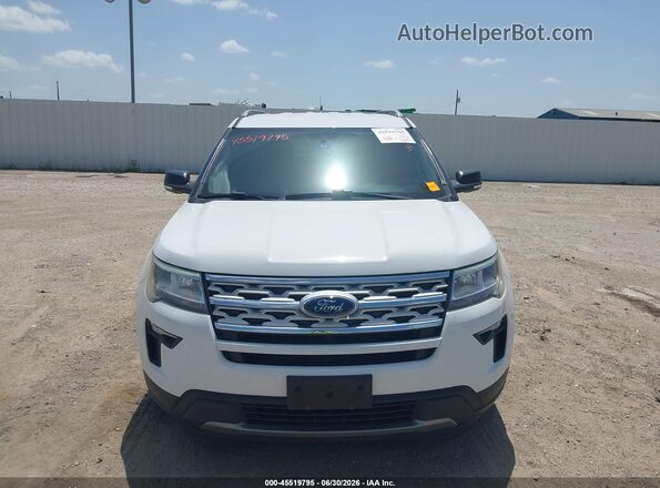 1FM5K7D8XKGA40374 2019 FORD EXPLORER White ხელსაწყოთა პანელის ხედი