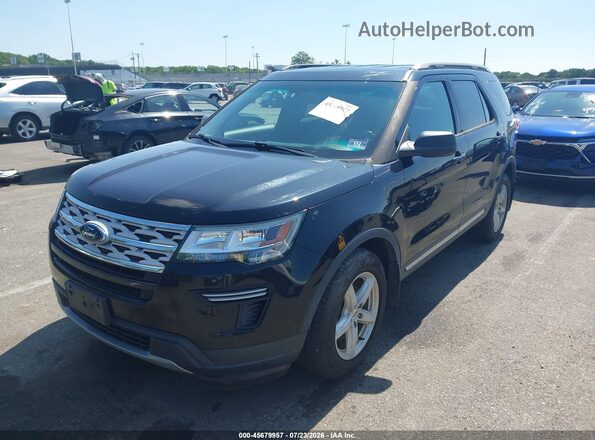 1FM5K7D8XKGA69681 2019 FORD EXPLORER Black Front left