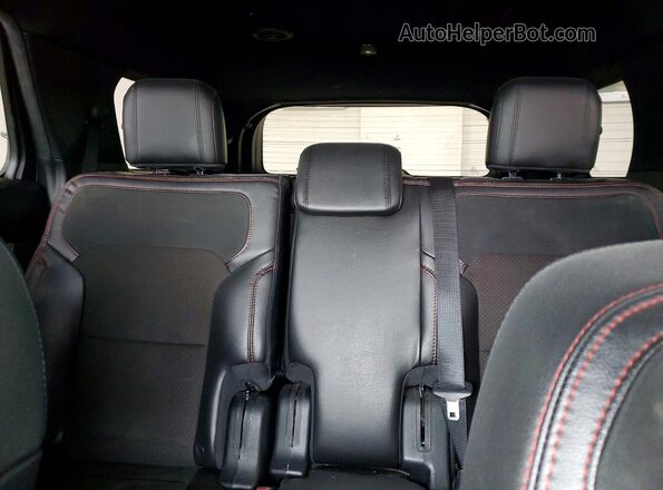 1FM5K7DH0JGB76060 2018 FORD EXPLORER Blue Vista de los asientos traseros