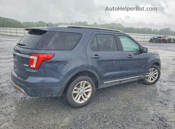 1FM5K7DH1HGA45813 2017 FORD EXPLORER Gray Trasero derecho