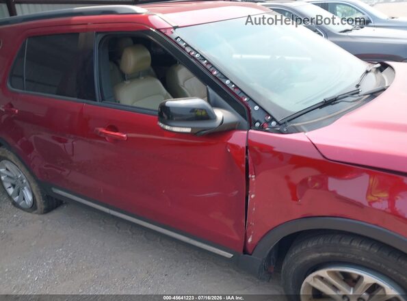 1FM5K7DH2GGC38972 2016 FORD EXPLORER Red Вид спереду