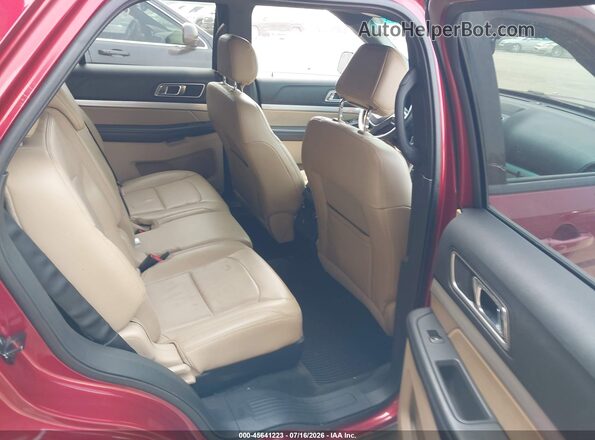 1FM5K7DH2GGC38972 2016 FORD EXPLORER Red Вид наклейки з VIN-кодом