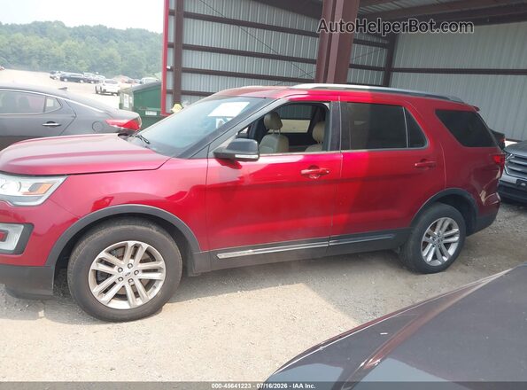 1FM5K7DH2GGC38972 2016 FORD EXPLORER Red Панорамний вид салону 360°