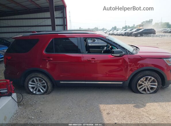 1FM5K7DH2GGC38972 2016 FORD EXPLORER Red Вид задньої частини салону