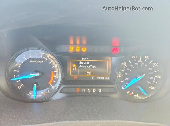 1FM5K7DH2HGC06055 2017 FORD EXPLORER White Instrument cluster view