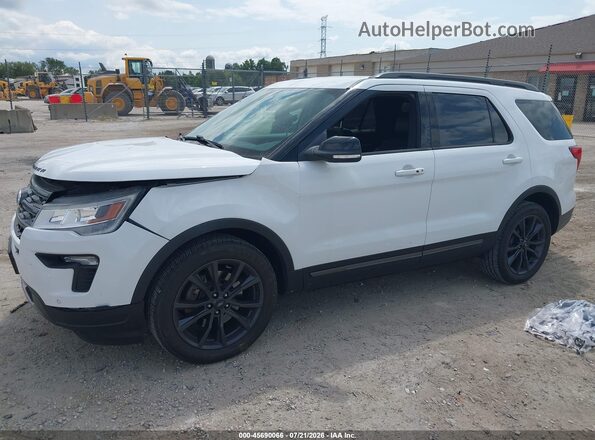 1FM5K7DH2JGC24349 2018 FORD EXPLORER White Przód lewy