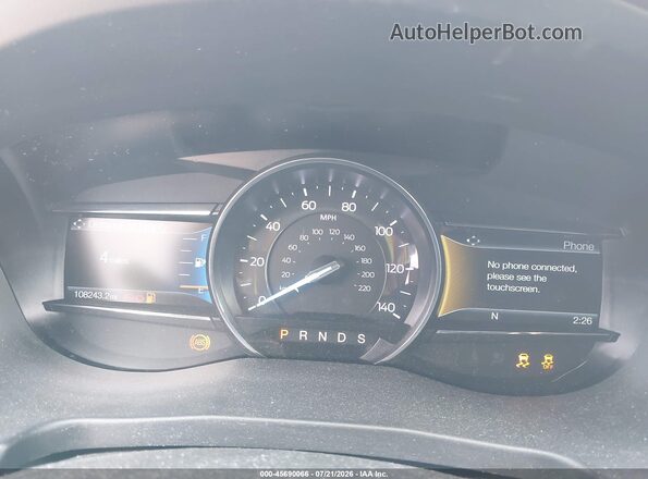 1FM5K7DH2JGC24349 2018 FORD EXPLORER White Widok tylnych siedzeń