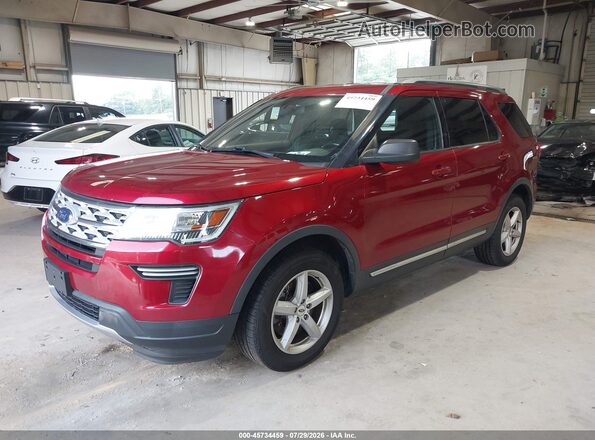 1FM5K7DH2KGA22144 2019 FORD EXPLORER Red Առջևի ձախ երեք քառորդ տեսարան