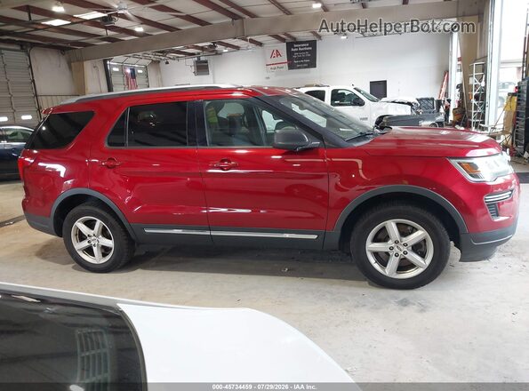 1FM5K7DH2KGA22144 2019 FORD EXPLORER Red Սալոնի հետևի տեսք