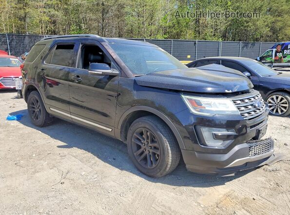 1FM5K7DH3GGD10603 2016 FORD EXPLORER Черный Передняя правая четверть